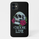 Search for evil skull iphone cases Black