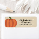 Search for cute pumpkin return address labels Rustic
