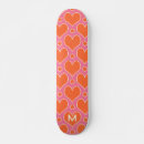 Search for pink love heart skateboards Valentine