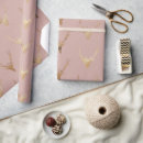 Search for deer head wrapping paper Gold