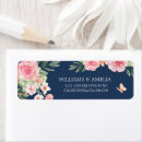 Search for peach and blue return address labels Greenery