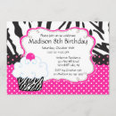 Search for hot pink zebra invitations Trendy
