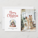 Search for snow globe photo christmas cards Elegant