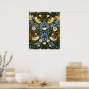 Search for vintage wallpaper posters Strawberry thief