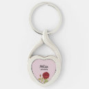 Search for rose flower key rings Pink