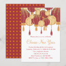 Search for chinese new year invitations Red and gold
