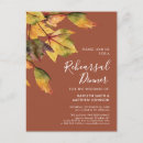 Search for foliage rehearsal dinner invitations Autumn leaves