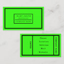 Search for neon green business cards Salon
