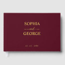 Search for burgundy wedding guest books Minimalist