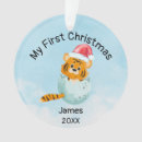 Search for safari christmas tree decorations Baby's first christmas