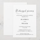 Search for romantic rehearsal dinner invitations Chic
