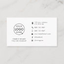 Search for instagram icon business cards Clean simple white