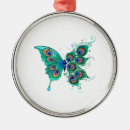 Search for peacock feather christmas tree decorations Green