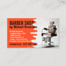 Search for chair business cards Barber