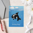 Search for orca whale party invitations Cute