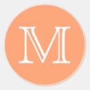 Search for peach monogram stickers White