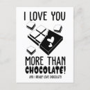 Search for chocolate lover postcards Funny