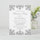 Search for snowflakes christmas invitations Silver