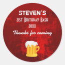 Search for birthday beer stickers Party