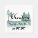 Search for the adventure begins napkins Rustic