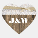 Search for rustic monogram wedding stickers Stylish