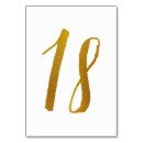 Search for 18 wedding table cards Gold