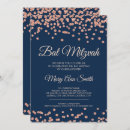 Search for faux rose gold confetti invitations Modern
