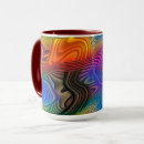 Search for wave lines mugs Yellow