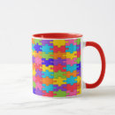 Search for puzzle pattern mugs Autistic