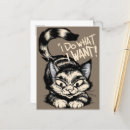 Search for with attitude postcards Cat