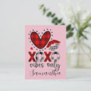 Search for gingham hearts postcards For her