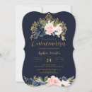 Search for blush and navy quinceanera invitations 15th birthday