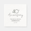 Search for 40th anniversary napkins Vow renewal