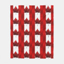 Search for canada flag blankets Red
