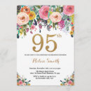 Search for 95 birthday invitations Gold glitter