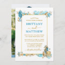 Search for blue and coral wedding invitations Turquoise
