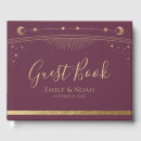 Search for stars wedding guest books Sun moon stars