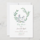 Search for boho woodland baby shower invitations Rabbit