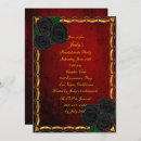 Search for blood red invitations Hallowedding