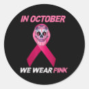 Search for pink sugar skull stickers Support breast cancer