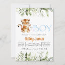 Search for tiger baby boy shower invitations Jungle