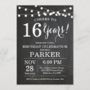 Search for chalkboard sweet 16 invitations Birthday party