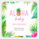Search for aloha baby shower stickers Hawaiian