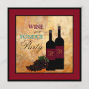 Search for fondue party invitations Wine