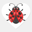 Search for ladybug heart stickers Black