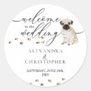 Search for dog wedding stickers Puppy