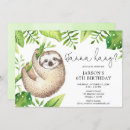 Search for sloth party invitations Wild one