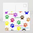 Search for pawprints postcards Cat