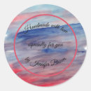 Search for love water stickers Handmade with love