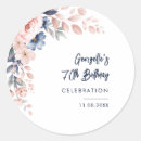 Search for 70th seventy 70 years old stickers Watercolor